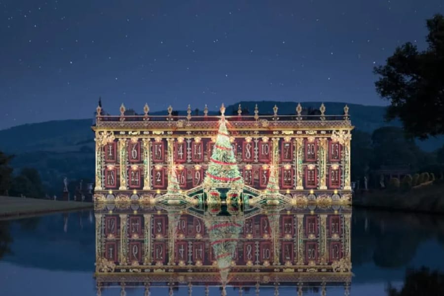 Chatsworth House at Christmas